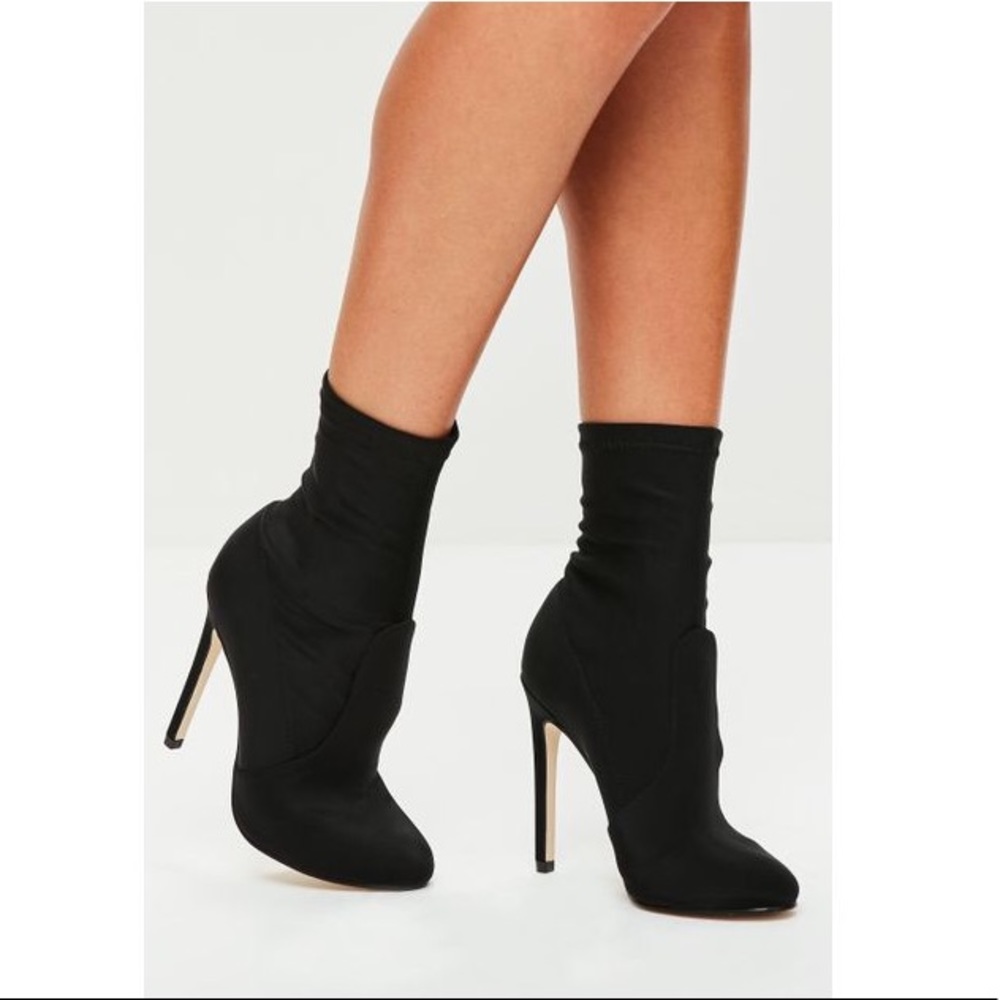 satin round toe ankle boots
